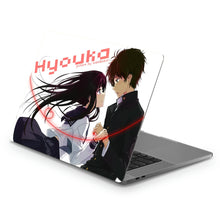 Load image into Gallery viewer, Eru Chitanda  And Hōtarō Orekiholding hands together  Macbook Skin