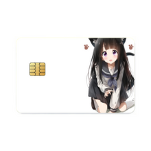 Load image into Gallery viewer, Eru Chitanda Cat form Credit Card Skins (4-in-1 Pack)