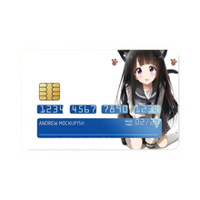 Load image into Gallery viewer, Eru Chitanda Cat form Credit Card Skins (4-in-1 Pack)