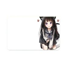 Load image into Gallery viewer, Eru Chitanda Cat form Credit Card Skins (4-in-1 Pack)