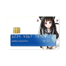 Load image into Gallery viewer, Eru Chitanda Cat form Credit Card Skins (4-in-1 Pack)