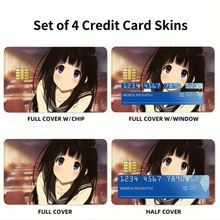 Load image into Gallery viewer, Eru Chitanda Face Credit Card Skins (4-in-1 Pack)