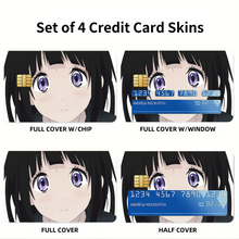 Load image into Gallery viewer, Eru Chitanda Face Credit Card Skins (4-in-1 Pack)