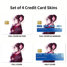 Load image into Gallery viewer, Eru Chitanda In Kimono Credit Card Skins (4-in-1 Pack)