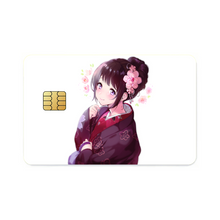 Load image into Gallery viewer, Eru Chitanda In Kimono Credit Card Skins (4-in-1 Pack)
