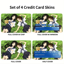 Load image into Gallery viewer, Eru Chitanda Mayaka Ibara in the garden Credit Card Skins (4-in-1 Pack)