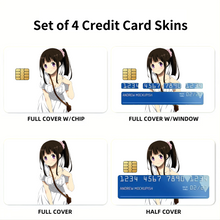 Load image into Gallery viewer, Eru Chitanda Smile Credit Card Skins (4-in-1 Pack)