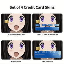 Load image into Gallery viewer, Eru Chitanda Smiling face Credit Card Skins (4-in-1 Pack)