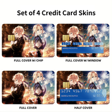 Load image into Gallery viewer, Evergarden Violet Credit Card Skins (4-in-1 Pack)