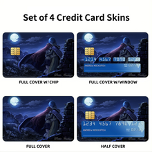 Load image into Gallery viewer, Fairy Tail Erza Scarlet, Jellal Fernandes Credit Card Skins (4-in-1 Pack)