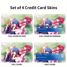 Load image into Gallery viewer, Fairy Tail Erza Scarlet, Jellal Fernandes Credit Card Skins (4-in-1 Pack)