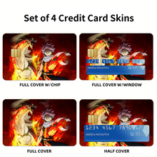 Load image into Gallery viewer, Fairy Tail Natsu Dragneel Credit Card Skins (4-in-1 Pack)