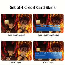 Load image into Gallery viewer, Fairy Tail Natsu Dragneel Credit Card Skins (4-in-1 Pack)