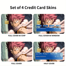 Load image into Gallery viewer, Fairy Tail Natsu Dragneel Credit Card Skins (4-in-1 Pack)