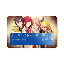 Load image into Gallery viewer, Fairy Tail Natsu Dragneel, Erza Scarlet, Gray Fullbuster, Lucy Heartfilia Credit Card Skins (4-in-1 Pack)