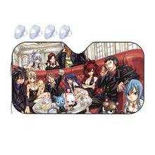 Load image into Gallery viewer, Fairy Tail Natsu Dragneel, Erza Scarlet, Gray Fullbuster, Lucy Heartfilia, Happy  Car Sunshade