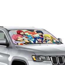 Load image into Gallery viewer, Fairy Tail Natsu Dragneel, Erza Scarlet, Gray Fullbuster, Lucy Heartfilia, Happy Car Sunshade