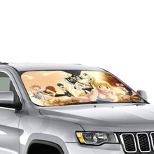 Load image into Gallery viewer, Fairy Tail Natsu Dragneel, Erza Scarlet, Gray Fullbuster, Lucy Heartfilia, Happy  Car Sunshade