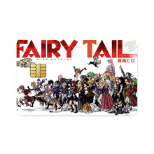 Load image into Gallery viewer, Fairy Tail Natsu Dragneel, Erza Scarlet, Gray Fullbuster, Lucy Heartfilia, Happy Credit Card Skins (4-in-1 Pack)