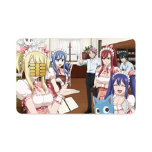 Load image into Gallery viewer, Fairy Tail Natsu Dragneel, Erza Scarlet, Gray Fullbuster, Lucy Heartfilia, Happy Credit Card Skins (4-in-1 Pack)