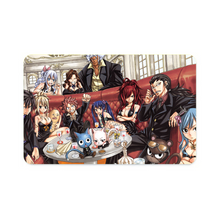 Load image into Gallery viewer, Fairy Tail Natsu Dragneel, Erza Scarlet, Gray Fullbuster, Lucy Heartfilia, Happy Credit Card Skins (4-in-1 Pack)