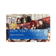 Load image into Gallery viewer, Fairy Tail Natsu Dragneel, Erza Scarlet, Gray Fullbuster, Lucy Heartfilia, Happy Credit Card Skins (4-in-1 Pack)