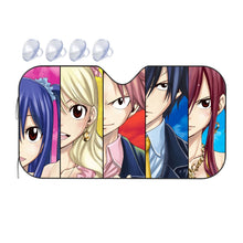 Load image into Gallery viewer, Fairy Tail Natsu Dragneel, Erza Scarlet, Gray Fullbuster, Lucy Heartfilia, Wendy Marvell  Car Sunshade