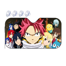 Load image into Gallery viewer, Fairy Tail Natsu Dragneel, Erza Scarlet, Lucy Heartfilia, Happy, Wendy Marvell  Car Sunshade