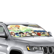 Load image into Gallery viewer, Fairy Tail Natsu Dragneel, Erza Scarlet, Lucy Heartfilia, Happy, Wendy Marvell  Car Sunshade