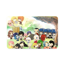 Load image into Gallery viewer, Fairy Tail Natsu Dragneel, Erza Scarlet, Lucy Heartfilia, Happy, Wendy Marvell Credit Card Skins (4-in-1 Pack)