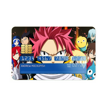 Load image into Gallery viewer, Fairy Tail Natsu Dragneel, Erza Scarlet, Lucy Heartfilia, Happy, Wendy Marvell Credit Card Skins (4-in-1 Pack)