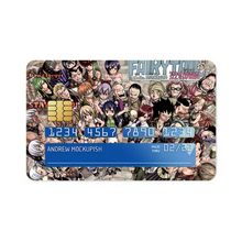 Load image into Gallery viewer, Fairy Tail Natsu Dragneel, Erza Scarlet, Lucy Heartfilia, Happy, Wendy Marvell Credit Card Skins (4-in-1 Pack)