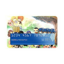 Load image into Gallery viewer, Fairy Tail Natsu Dragneel, Erza Scarlet, Lucy Heartfilia, Happy, Wendy Marvell Credit Card Skins (4-in-1 Pack)