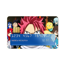 Load image into Gallery viewer, Fairy Tail Natsu Dragneel, Erza Scarlet, Lucy Heartfilia, Happy, Wendy Marvell Credit Card Skins (4-in-1 Pack)