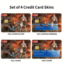 Load image into Gallery viewer, Fairy Tail Natsu Dragneel, Happy Credit Card Skins (4-in-1 Pack)
