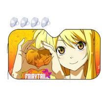 Load image into Gallery viewer, Fairy Tail Natsu Dragneel, Lucy Heartfilia  Car Sunshade