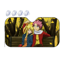 Load image into Gallery viewer, Fairy Tail Natsu Dragneel, Lucy Heartfilia Car Sunshade