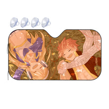 Load image into Gallery viewer, Fairy Tail Natsu Dragneel, Lucy Heartfilia  Car Sunshade