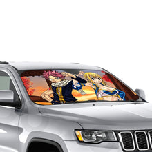 Load image into Gallery viewer, Fairy Tail Natsu Dragneel, Lucy Heartfilia  Car Sunshade