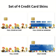 Load image into Gallery viewer, Fairy Tail Natsu Dragneel, Lucy Heartfilia Credit Card Skins (4-in-1 Pack)
