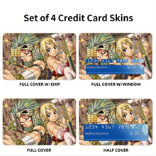 Load image into Gallery viewer, Fairy Tail Natsu Dragneel, Lucy Heartfilia Credit Card Skins (4-in-1 Pack)