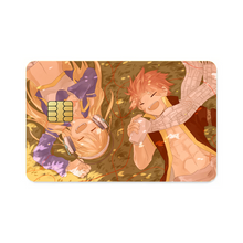 Load image into Gallery viewer, Fairy Tail Natsu Dragneel, Lucy Heartfilia Credit Card Skins (4-in-1 Pack)