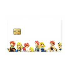 Load image into Gallery viewer, Fairy Tail Natsu Dragneel, Lucy Heartfilia Credit Card Skins (4-in-1 Pack)