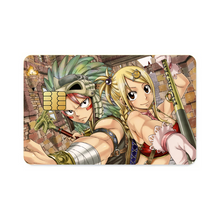 Load image into Gallery viewer, Fairy Tail Natsu Dragneel, Lucy Heartfilia Credit Card Skins (4-in-1 Pack)