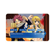 Load image into Gallery viewer, Fairy Tail Natsu Dragneel, Lucy Heartfilia Credit Card Skins (4-in-1 Pack)
