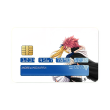 Load image into Gallery viewer, Fairy Tail Natsu Dragneel, Lucy Heartfilia Credit Card Skins (4-in-1 Pack)