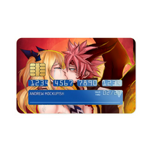Load image into Gallery viewer, Fairy Tail Natsu Dragneel, Lucy Heartfilia Credit Card Skins (4-in-1 Pack)