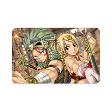 Load image into Gallery viewer, Fairy Tail Natsu Dragneel, Lucy Heartfilia Credit Card Skins (4-in-1 Pack)