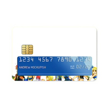Load image into Gallery viewer, Fairy Tail Natsu Dragneel, Lucy Heartfilia Credit Card Skins (4-in-1 Pack)