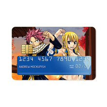 Load image into Gallery viewer, Fairy Tail Natsu Dragneel, Lucy Heartfilia Credit Card Skins (4-in-1 Pack)